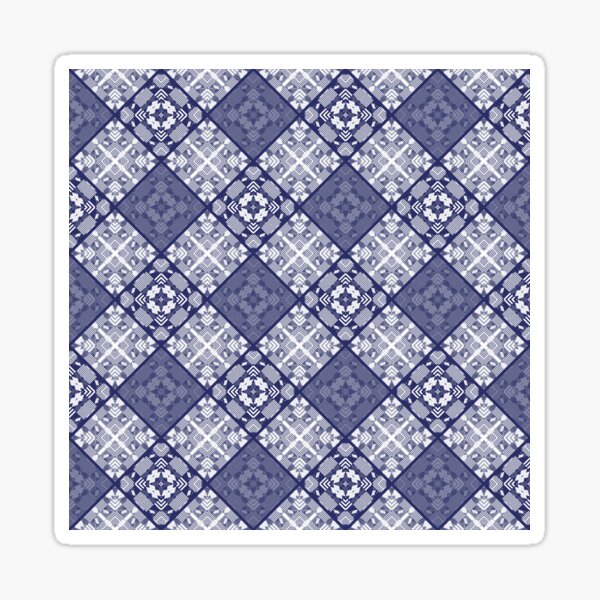 Item preview, Purple plaid patchwork plaid quilting folk ethno traditional designed and sold by fuzzyfox.