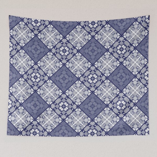 Item preview, Purple plaid patchwork plaid quilting folk ethno traditional designed and sold by fuzzyfox.