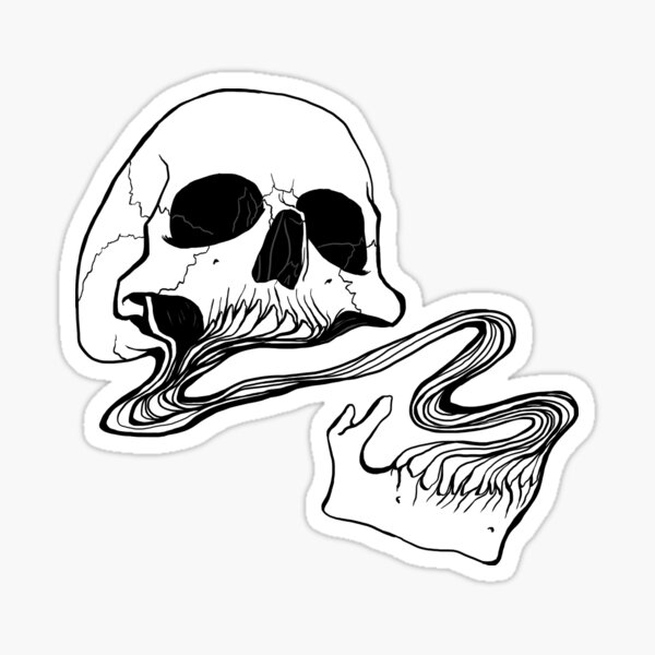 Skull- Grind Sticker