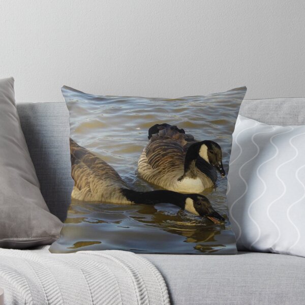 Item preview, Geese Feeding On bread designed and sold by WildestArt.