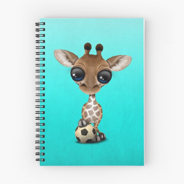 Item preview, Cute Baby Giraffe With Football Soccer Ball designed and sold by JeffBartels.