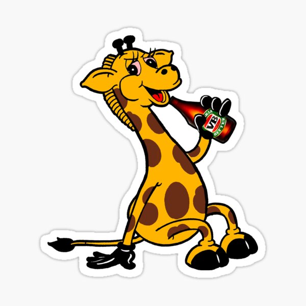 Harold the VB Long Neck Giraffe Sticker