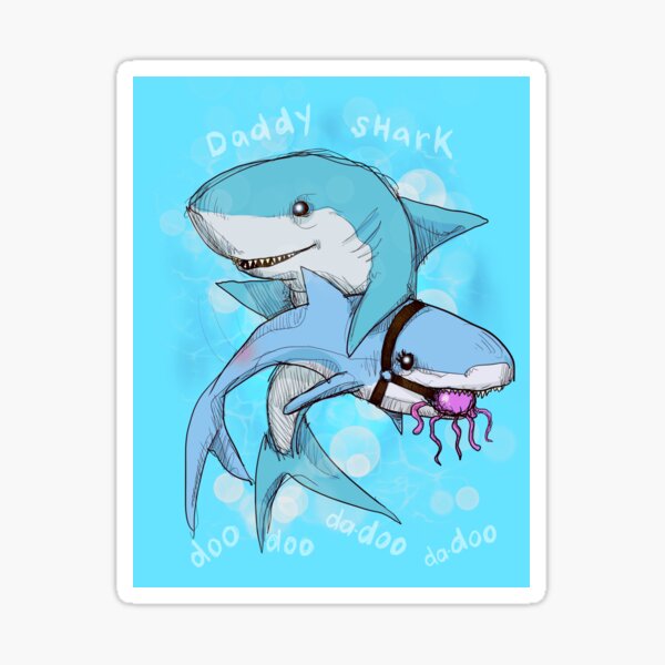 Daddy Shark Sticker