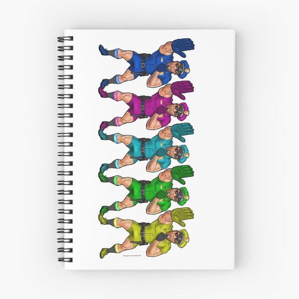 Item preview, Rainbow COP A colorful muscular policeman blowing his whistle. Gay interest, pride theme. designed and sold by joeystjohn.