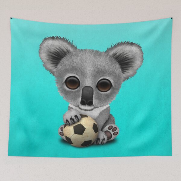 Item preview, Cute Baby Koala With Football Soccer Ball designed and sold by JeffBartels.