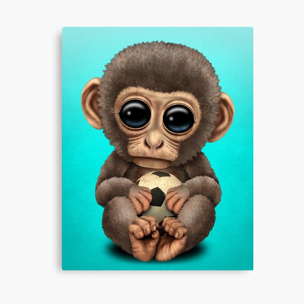 Impression Sur Toile Singe Mignon Debout Avec Des Ballons Par Andrius123 Redbubble