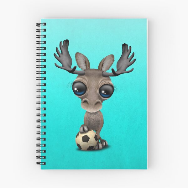 Item preview, Cute Baby Moose With Football Soccer Ball designed and sold by JeffBartels.