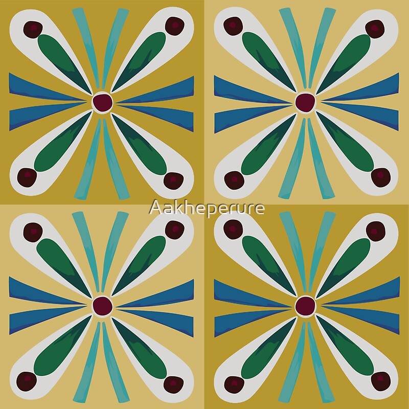 "Gold Egyptian tiles" by Aakheperure Redbubble