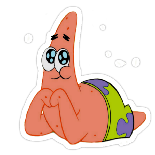 "Cute Patrick Star" Stickers by ArmoredTitan Redbubble