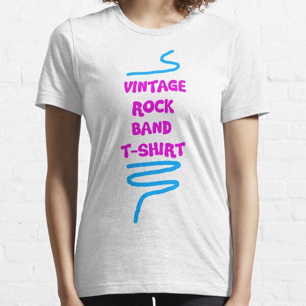 Camiseta Vintage Rock Band Camiseta esencial