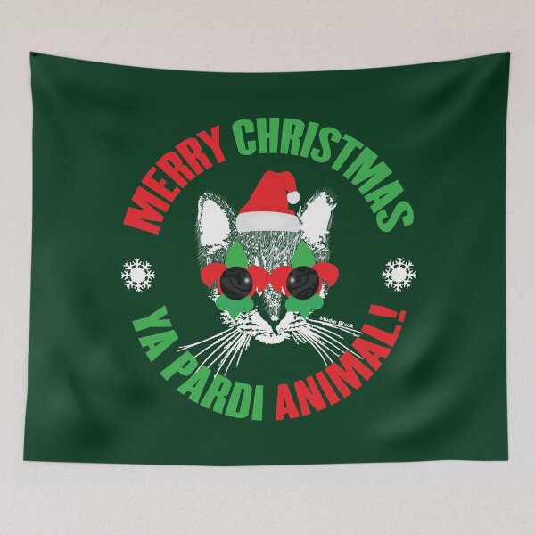 Item preview, Merry Christmas Ya Pardi Animal New Orleans Cat designed and sold by StudioBlack.