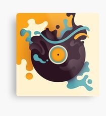 Vinyl Metal Print