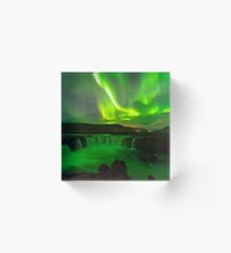 Northern Lights Iceland Acrylic Block