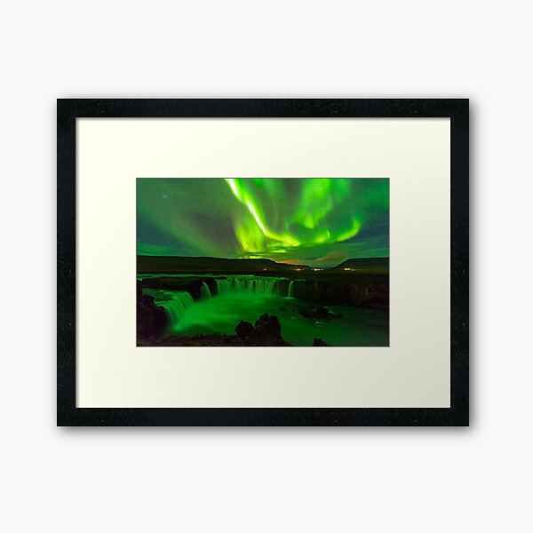 Northern Lights Iceland Framed Art Print