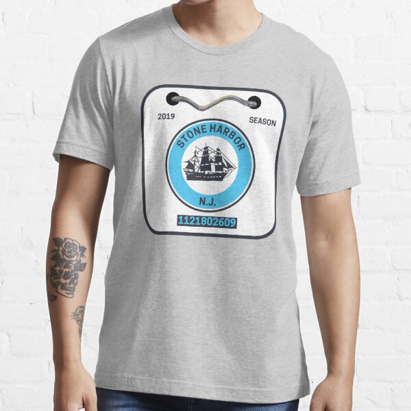 "Stone Harbor New Jersey Beach Badge" Tshirt for Sale by fearcity