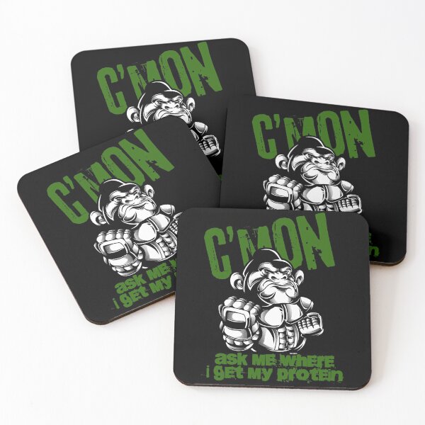 Item preview, Vegan Gorilla Protein Quote designed and sold by EddieBalevo.