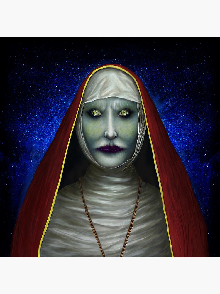 Thumbnail 3 of 3, Sticker, The "Gorgeous" NUN (1) designed and sold by Vk91.