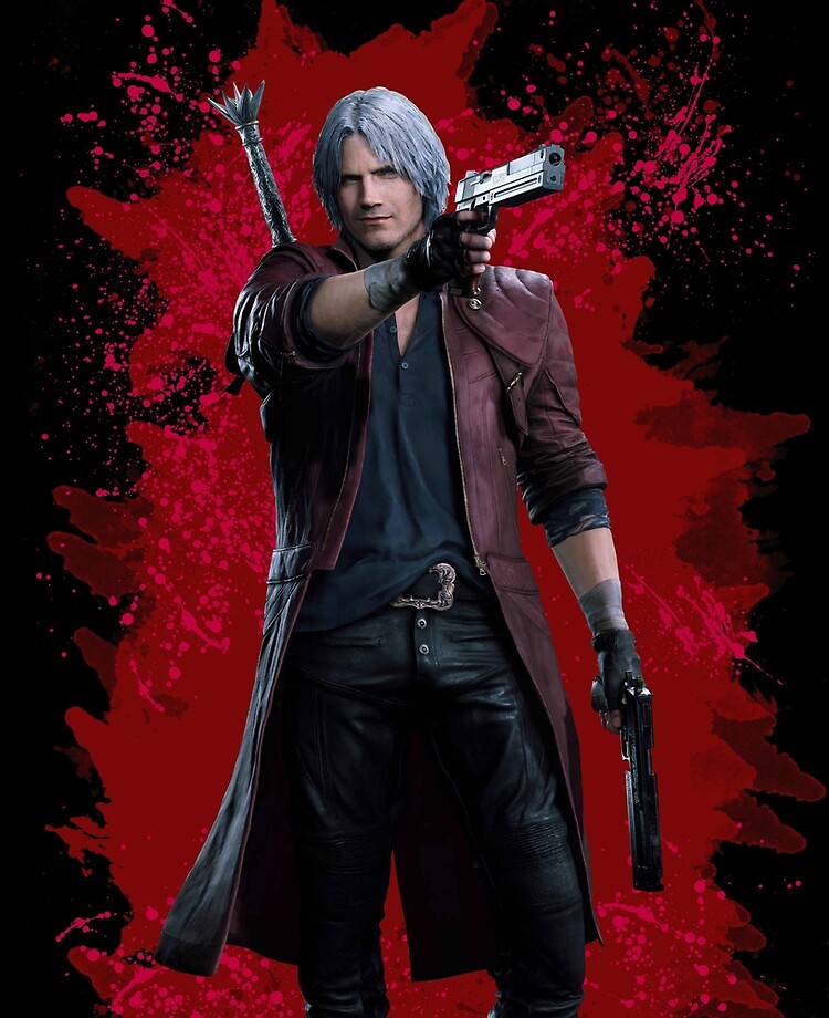 Dante from Devil May Cry 5 and Cloud Strife from Final