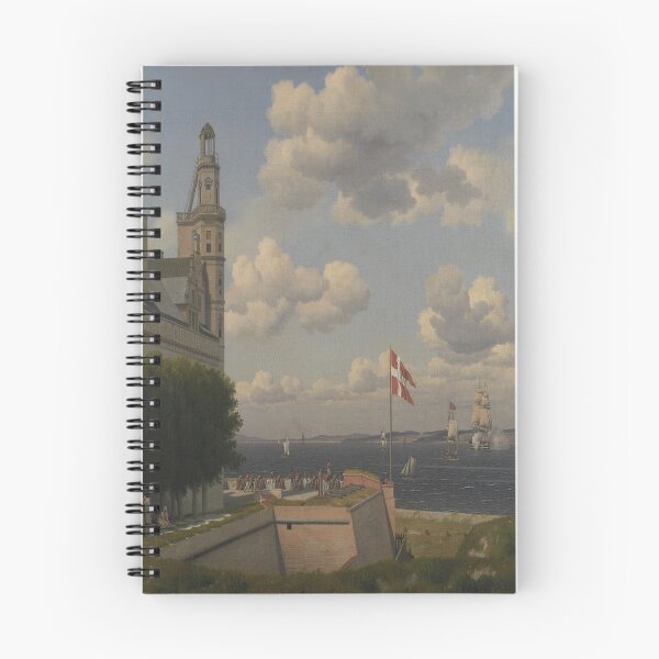Item preview, A View towards the Swedish Coast from the Ramparts of Kronborg Castle-Christoffer Wilhelm Eckersberg designed and sold by LexBauer.
