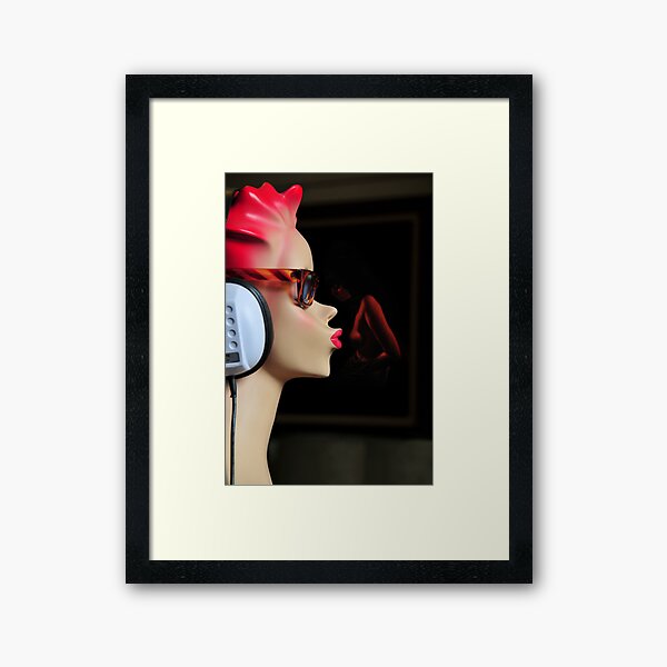 Lady Kiss Framed Art Print