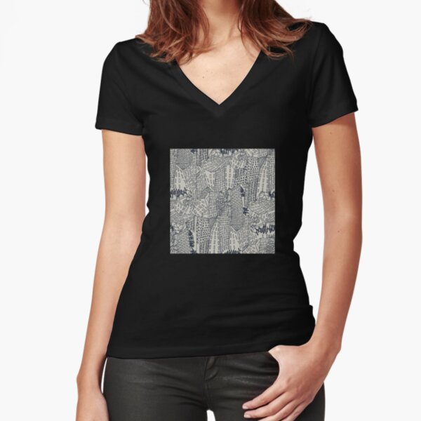 Big City Love Fitted V-Neck T-Shirt