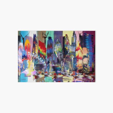 London Cityscape Skyline Abstract 625 Art Board Print