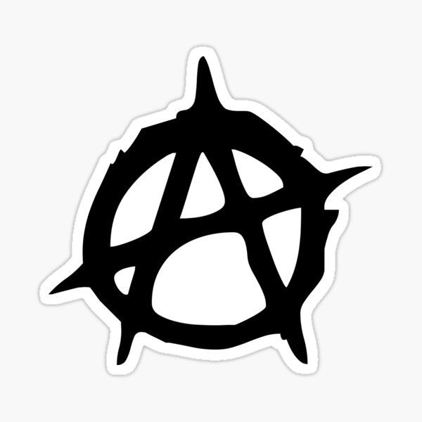 Anarchy anarchie Autocollant Sticker 90x90mm 
