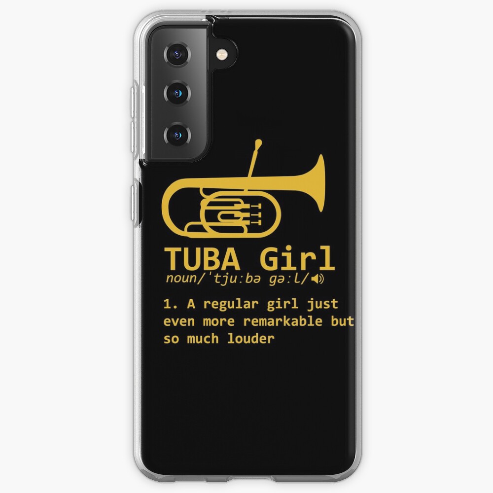 "Tuba Girl Definition Funny Marching Band Tuba Player Gift" Case & Skin