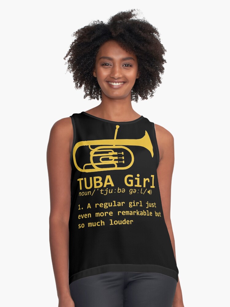  Female Tubist Brass Player Orchestra Tank Top