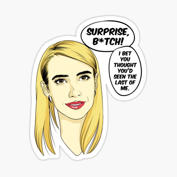 Surprise Ahs Stickers.