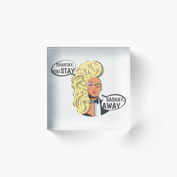 Ru Paul Acrylic Block