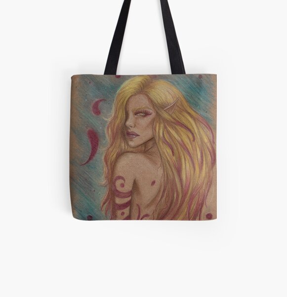 Stained All Over Print Tote Bag