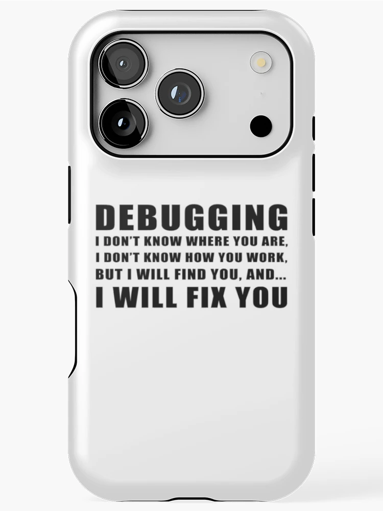 Thumbnail 1 of 4, iPhone Case, Debugging designed and sold by KeepOnCoding.