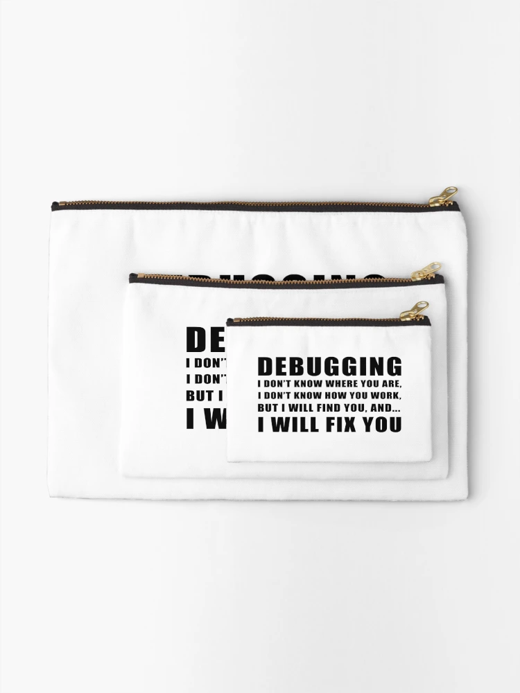 Thumbnail 2 of 4, Zipper Pouch, Debugging designed and sold by KeepOnCoding.