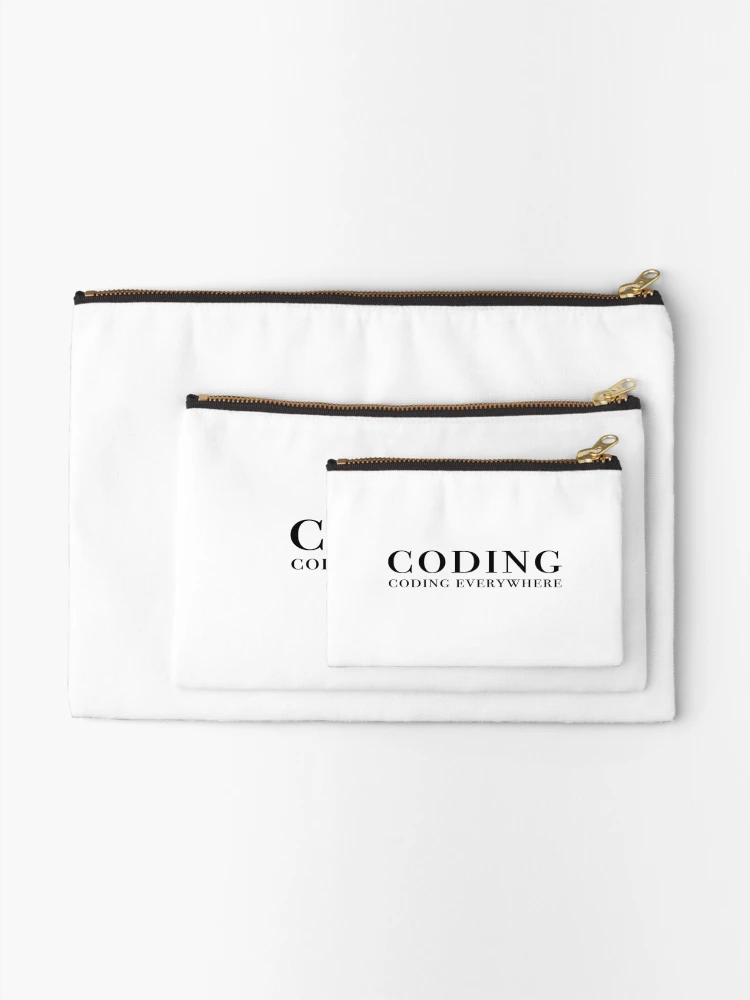 Thumbnail 2 of 4, Zipper Pouch, Coding everywhere designed and sold by KeepOnCoding.