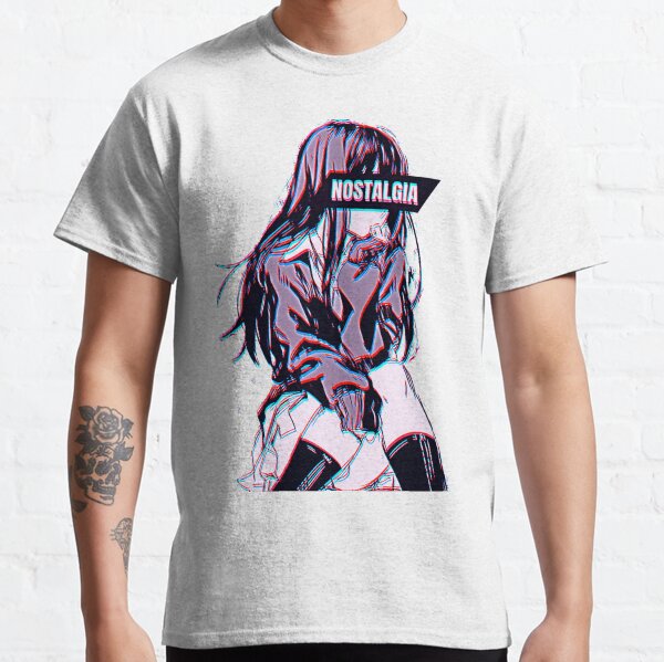 Anime aesthetic girl "Nostalgia" Classic T-Shirt