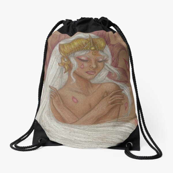 Purple Forest Drawstring Bag