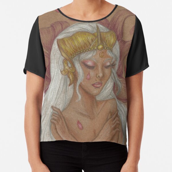Purple Forest Chiffon Top