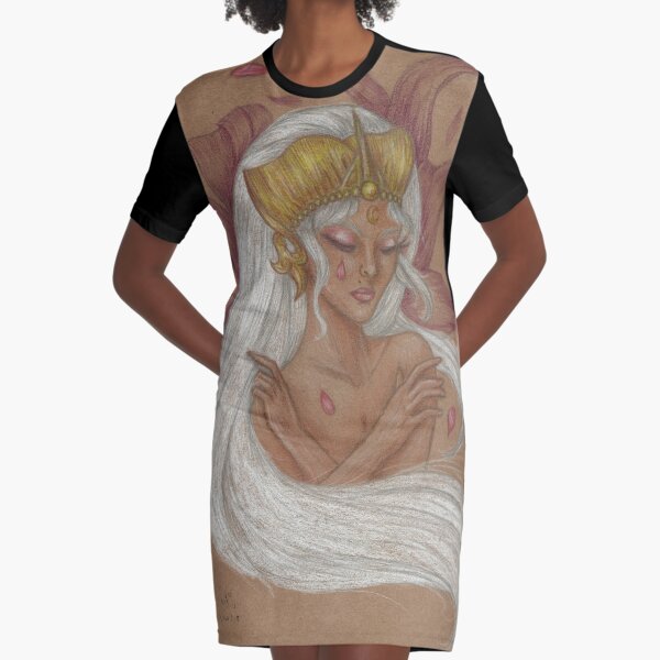 Purple Forest Graphic T-Shirt Dress