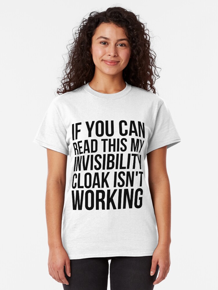 Alternate view of Can you read this? Classic T-Shirt