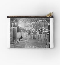 Tesla and His Coils Studio Pouch