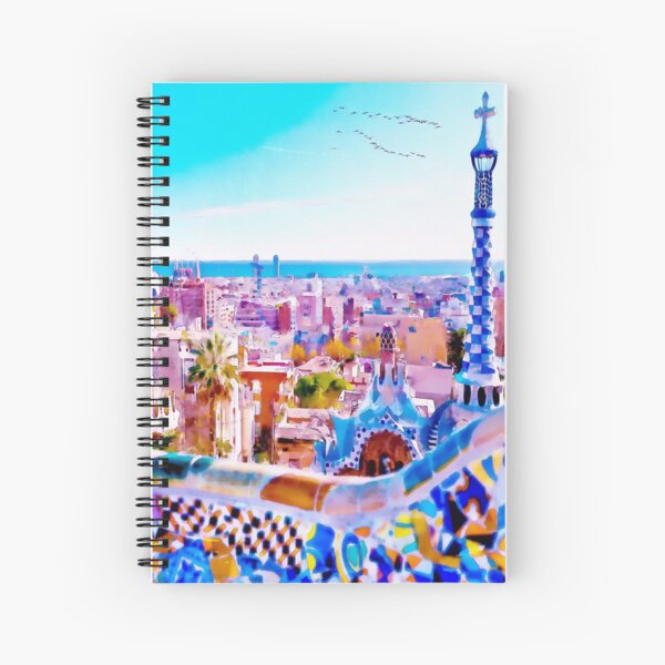 Item preview, Park Guell Watercolor painting designed and sold by Marian Voicu.