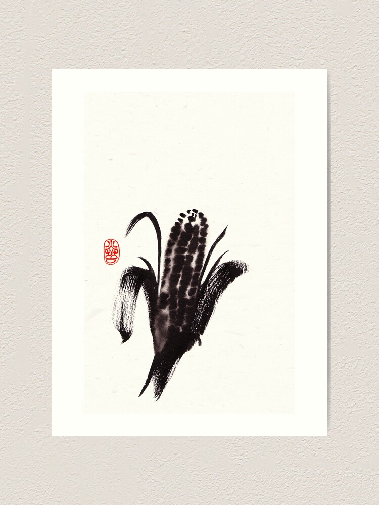 Alternate view of Night Corn Art Print