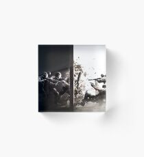 The Battle Of Dark And Light Acrylic Block