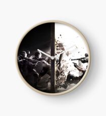 The Battle Of Dark And Light Clock