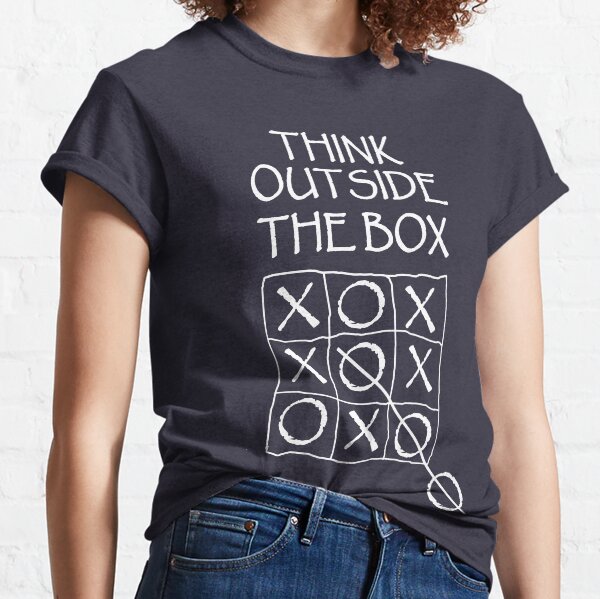 THINK. Fun, Funny, Comic, Joke, Laugh; Think outside the box. Classic T-Shirt