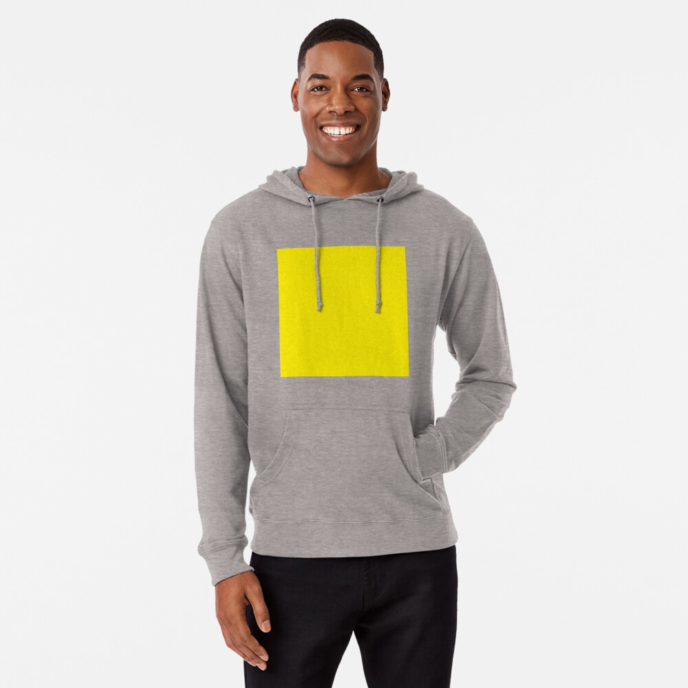 canary yellow sweatshirt