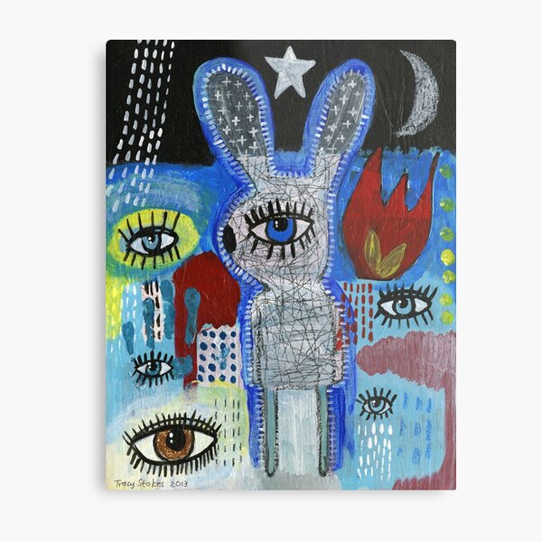 ALL EYES ON BUNNY Metal Print