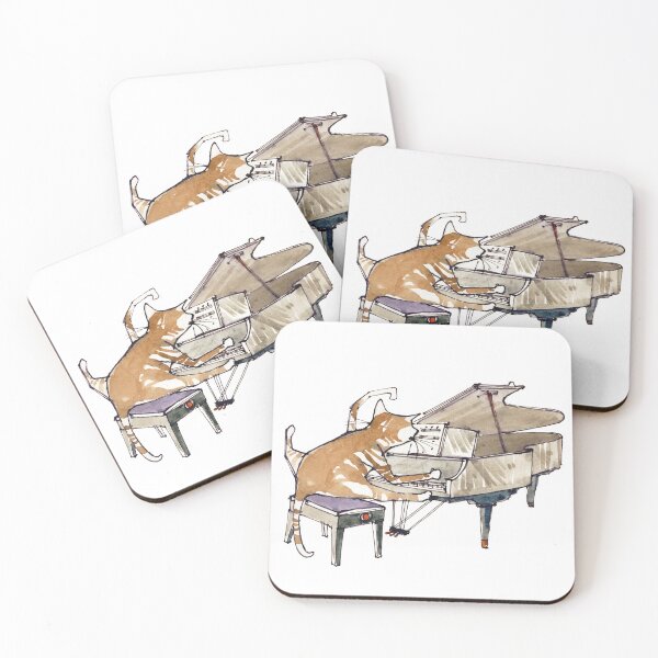 Item preview, Piano Cat  designed and sold by MooMooArt.