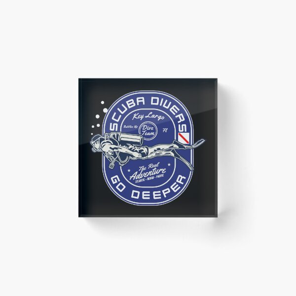 Item preview, Scuba Divers Go Deeper designed and sold by ThreadsNouveau.